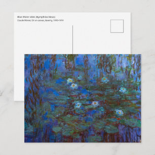 Postal Claude Monet - Blue Water Lilies