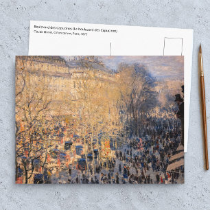 Postal Claude Monet - Boulevard des Capucines en París