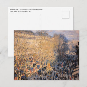 Postal Claude Monet - Boulevard des Capucines en París