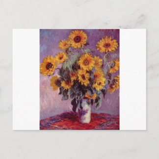 Postal Claude Monet Bouquet