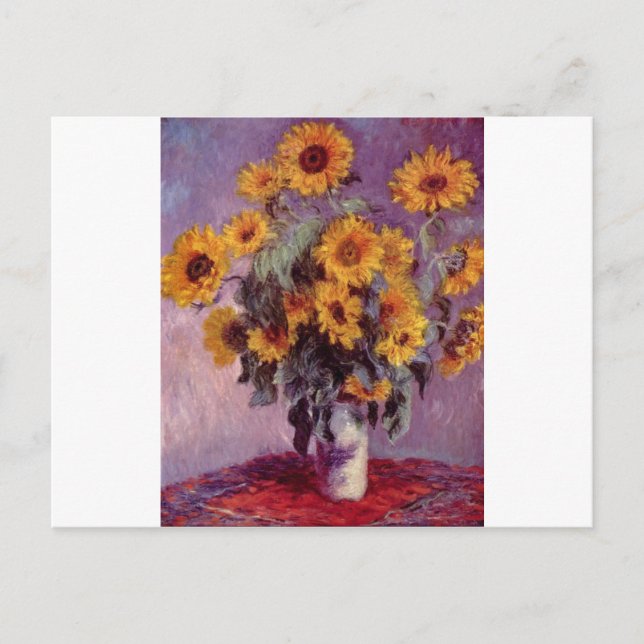 Postal Claude Monet Bouquet (Anverso)