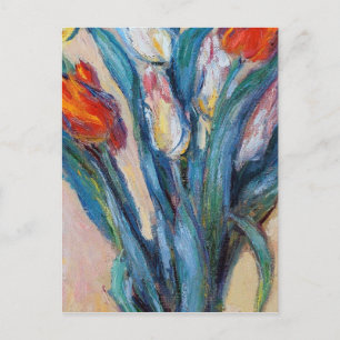 Postal Claude Monet - Caja De Tulipanes