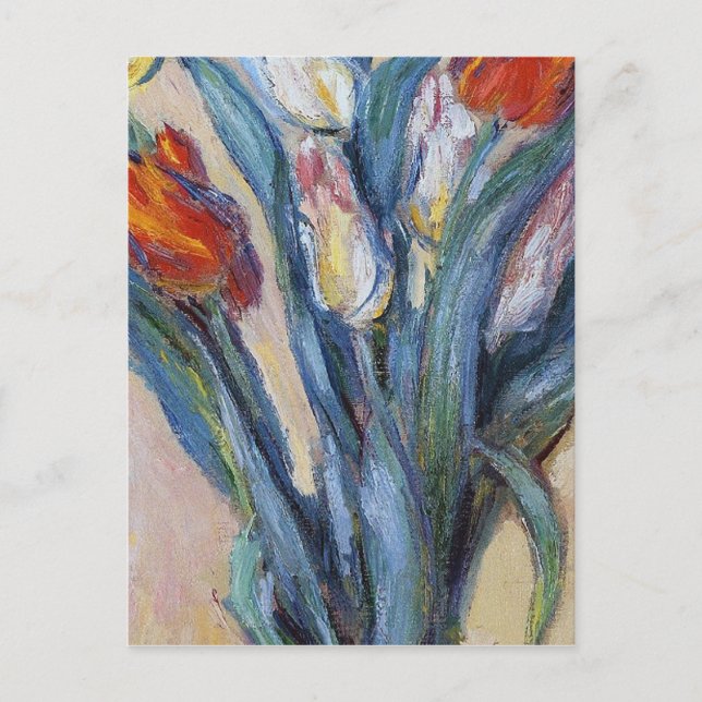 Postal Claude Monet - Caja De Tulipanes (Anverso)