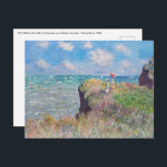 Postal Claude Monet - Camino acantilado en Pourville<br><div class="desc">Camino acantilado en Pourville / Promenade sur la falaise,  Pourville - Claude Monet,  1882</div>
