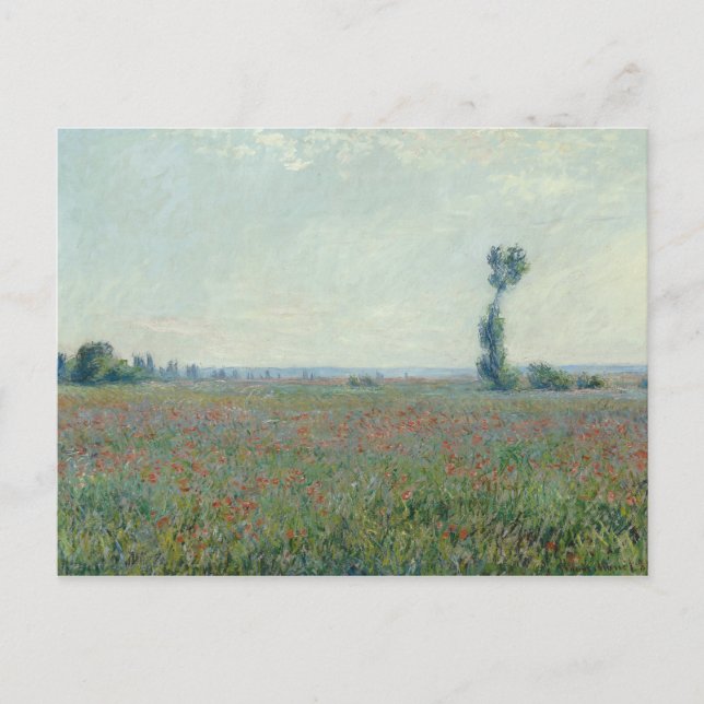 Postal Claude Monet - Campo de amapola (Anverso)