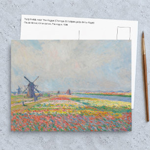 Postal Claude Monet - Campos de tulipanes cerca de La Hay