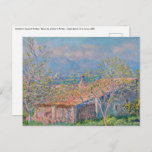 Postal Claude Monet - Casa de jardinero en Antibes<br><div class="desc">Casa de jardineros en Antibes / Maison de jardinier à Antibes - Claude Monet,  Oil on Canvas,  1888</div>