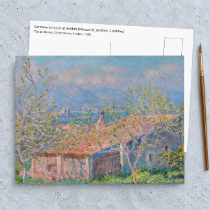 Postal Claude Monet - Casa del jardinero en Antibes
