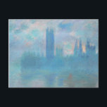 Postal Claude Monet. Casas del Parlamento de Londres. Azu<br><div class="desc">Postal de Claude Monet "Casas del Parlamento,  Londres".</div>