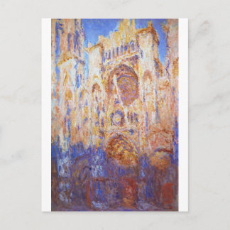 Postal Claude Monet - catedral de Ruán