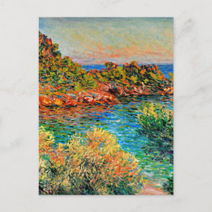 Postal Claude Monet - Cerca de Monte Carlo,