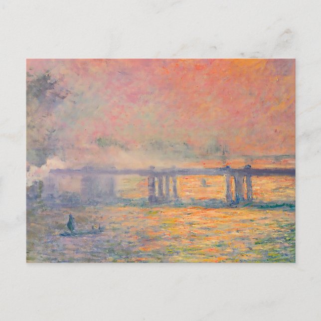 Postal Claude Monet Charing Cross Bridge (Anverso)