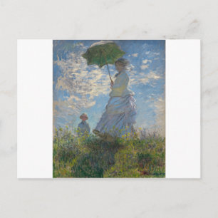 Postal Claude Monet con Parasol 1875