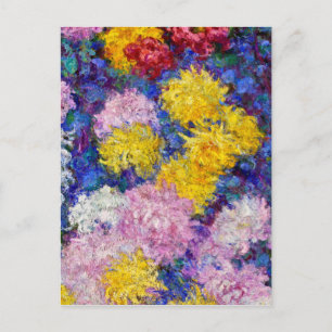 Postal Claude Monet - Crisantemos