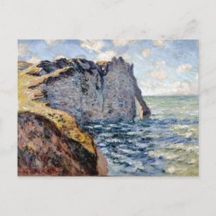 Postal Claude Monet el acantilado de Aval, Etrétat