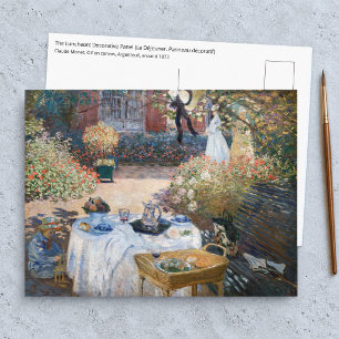 Postal Claude Monet - El almuerzo, panel decorativo