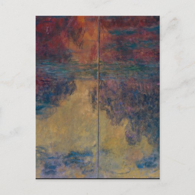 Postal Claude Monet - El Estanque De Lirio De Agua Por La (Anverso)