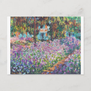 Postal Claude Monet - El jardín del artista en Givern