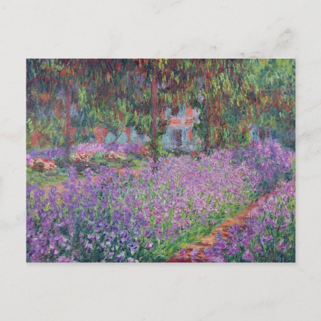 Postal Claude Monet | El jardín del artista en Giverny (Anverso)