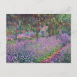 Postal Claude Monet | El jardín del artista en Giverny<br><div class="desc">El jardín del artista en Giverny,  1900 | por Claude Monet | Ubicación del arte: Musee d'Orsay,  París,  Francia | Artista francés | Número de colección de imágenes: XIR19133</div>