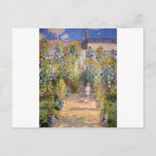 Postal Claude Monet El Jardín del Artista en Vétheuil, 18