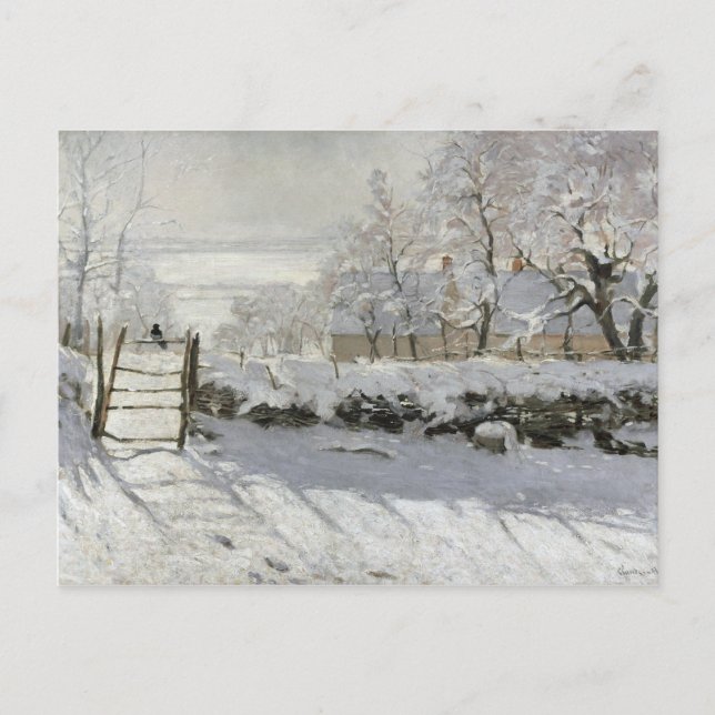 POSTAL CLAUDE MONET EL MAGPIE (Anverso)