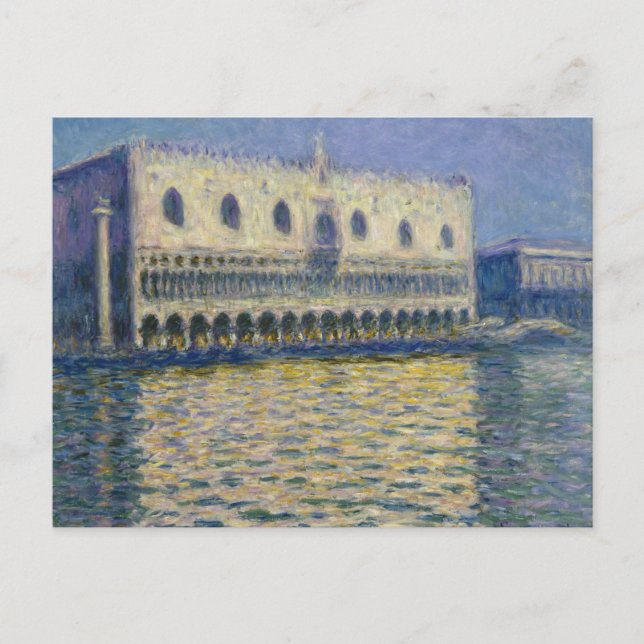Postal Claude Monet - El palacio de los perros (Anverso)