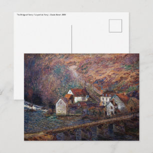Postal Claude Monet - El puente de Vervy