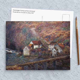 Postal Claude Monet - El Puente de Vervy