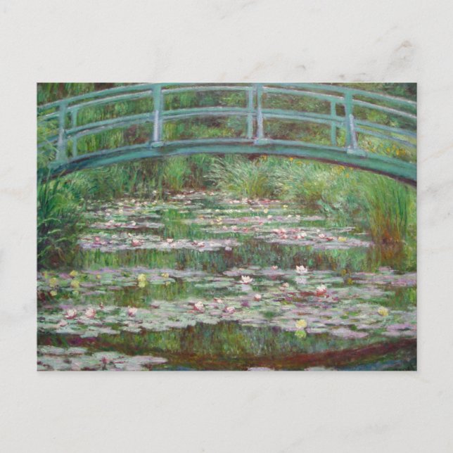 Postal Claude Monet - El puente japonés (Anverso)
