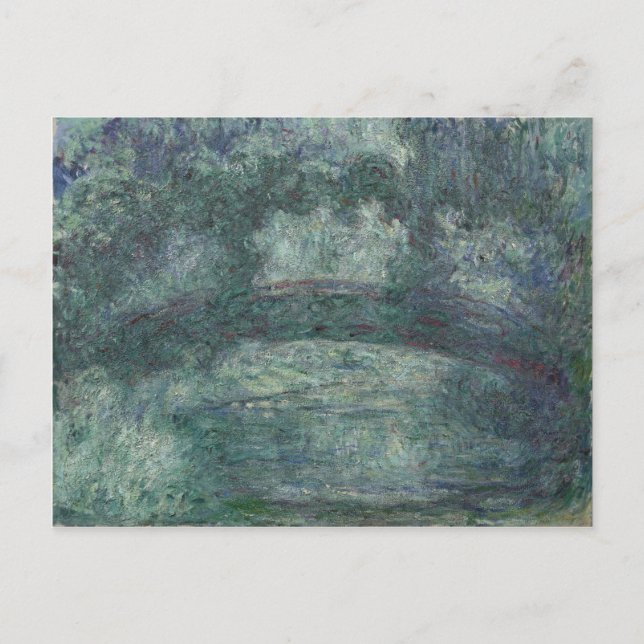 Postal Claude Monet - El puente japonés (Anverso)