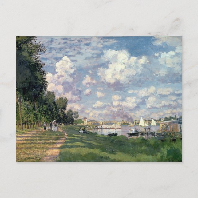 Postal Claude Monet | El puerto deportivo de Argenteuil,  (Anverso)