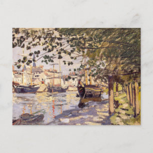 Postal Claude Monet. El Sena en Rouen