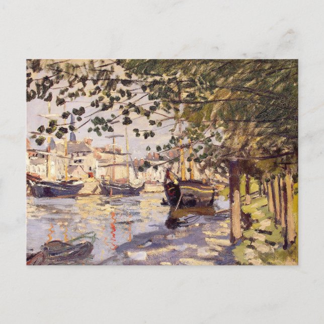 Postal Claude Monet. El Sena en Rouen (Anverso)