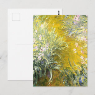 Postal Claude Monet El sendero a través de los lirios de 
