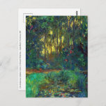 Postal Claude Monet - Esquina de un estanque con naves ac<br><div class="desc">Moneda del bassin aux nympheas / Esquina de un estanque con lirios acuáticos - Claude Monet,  Petróleo sobre lienzo,  1918</div>