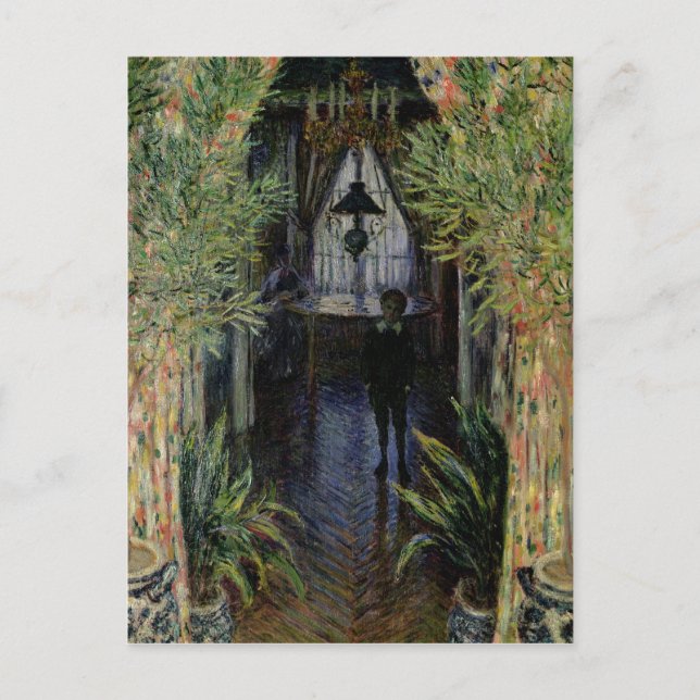 Postal Claude Monet | Esquina de una planicie en Argenteu (Anverso)