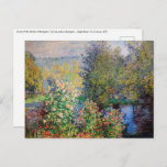 Postal Claude Monet - Esquina del jardín de Montgeron<br><div class="desc">Esquina del Jardín de Montgeron / Moneda de Jardin a Montgeron - Claude Monet,  Petróleo sobre lienzo,  1876</div>