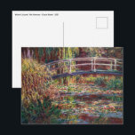 Postal Claude Monet - estanque de Lily del Agua, Armonía<br><div class="desc">Laguna de lirios de agua,  Armonía rosa / Le Bassin aux Nympheas,  Rosa Harmonie de Claude Monet en 1900</div>