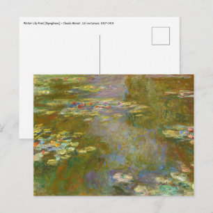 Postal Claude Monet - Estanque de Nenúfares 1917