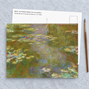 Postal Claude Monet - Estanque de nenúfares 1917