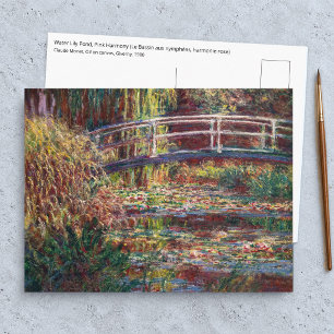 Postal Claude Monet - Estanque de nenúfares, Armonía rosa