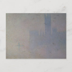Postal Claude Monet   Gaviotas sobre las cámaras del Parl