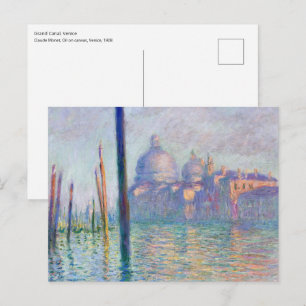 Postal Claude Monet - Gran Canal, Venecia