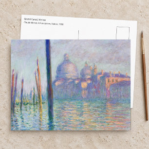 Postal Claude Monet - Gran Canal, Venecia