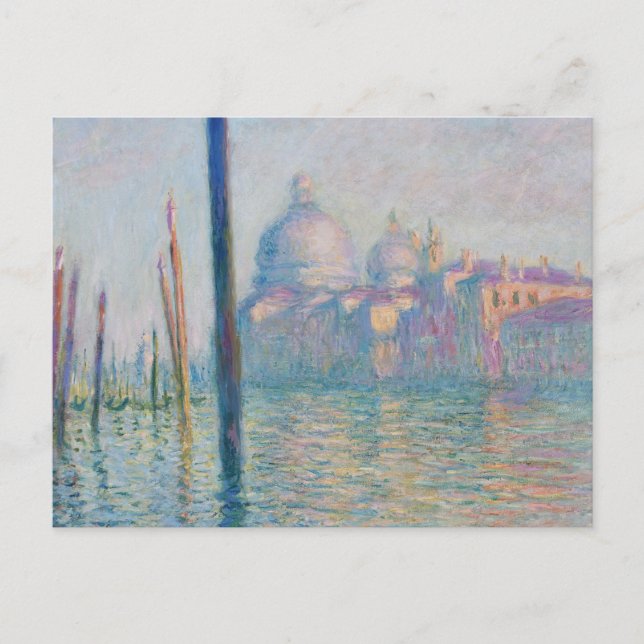 Postal Claude Monet Gran Canal Venecia Italia Viaje (Anverso)