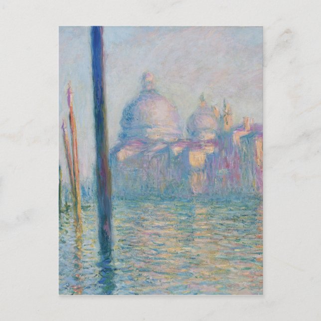 Postal Claude Monet Gran Canal Venecia Italia Viaje (Anverso)