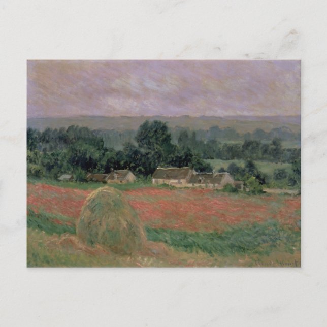 Postal Claude Monet | Haystack en Giverny, 1886 (Anverso)
