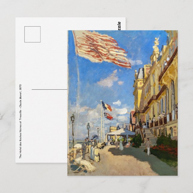 Postal Claude Monet - Hotel des Roches Noires, Trouville (Anverso / Reverso)