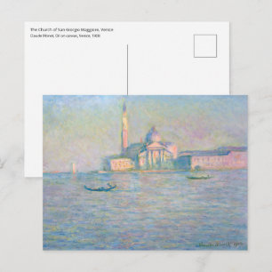 Postal Claude Monet - Iglesia de San Giorgio Maggiore